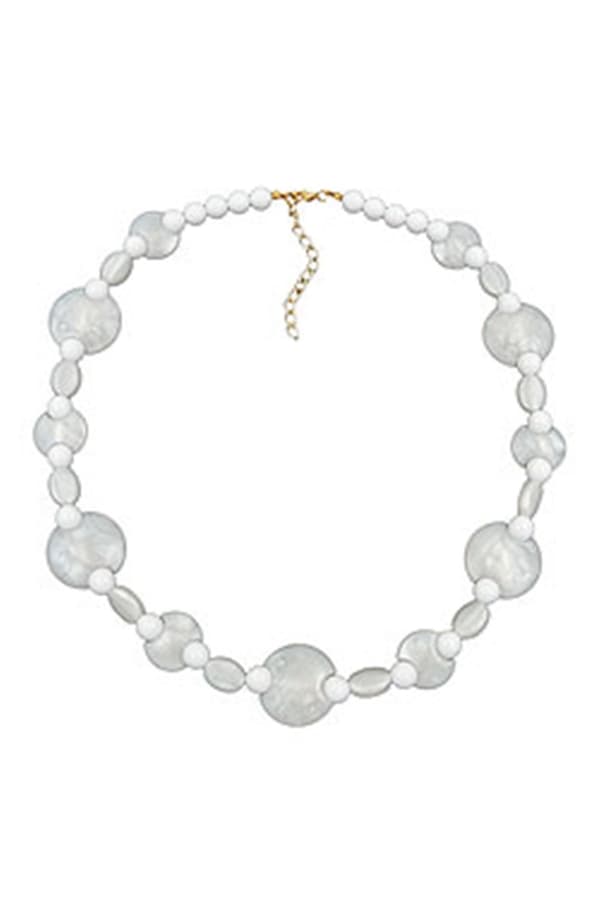 Necklace White Beads Pearl White - GL01242