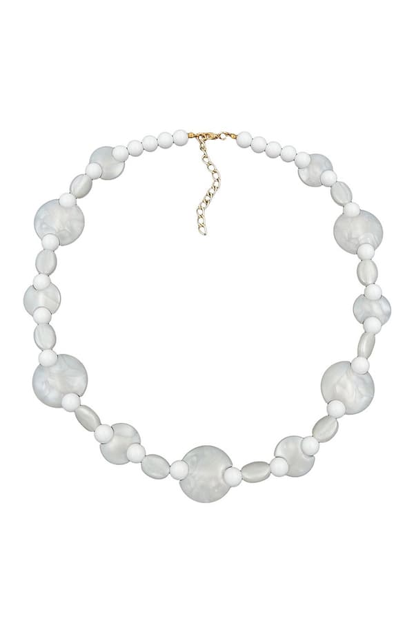 Necklace White Beads Pearl White - GL01242