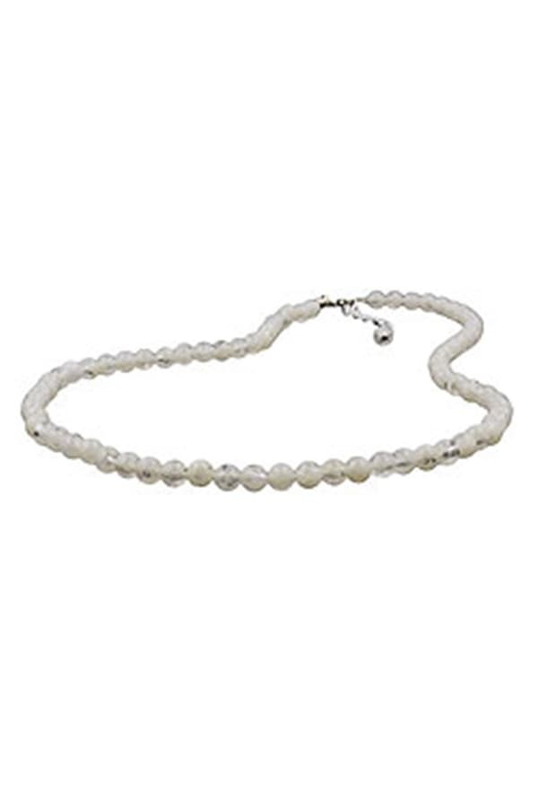 Necklace Only Beads Cream Transparent - GL00995