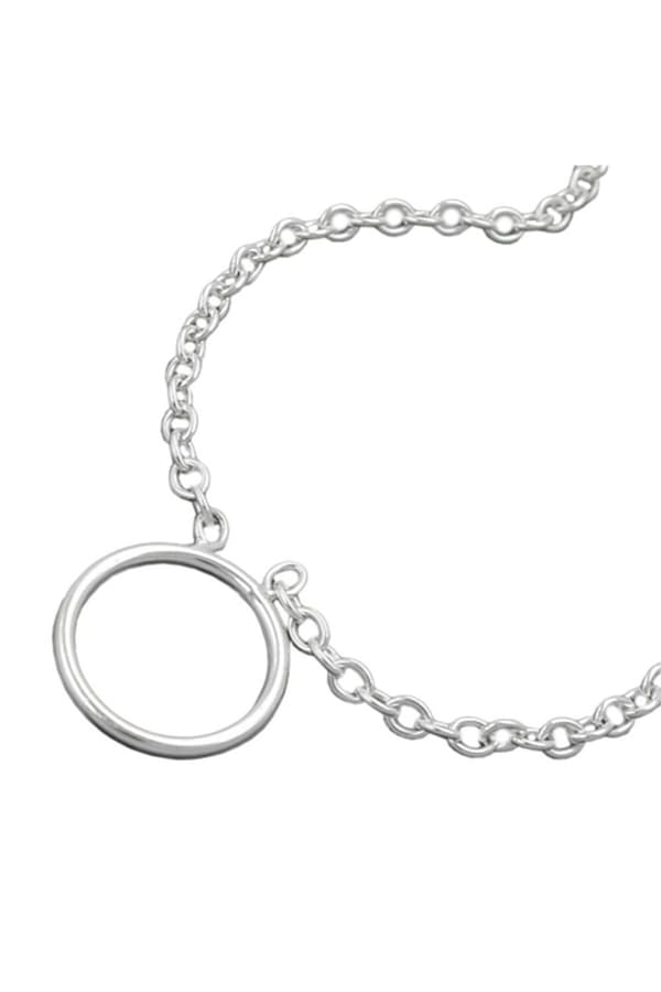 Necklace 2.2mm Anchor Chain With Ring For Charm Pendant Silver 925 38cm - GL111011-38