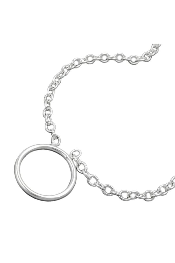 Necklace 2.2mm Anchor Chain With Ring For Charm Pendant Silver 925 38cm - GL111011-38