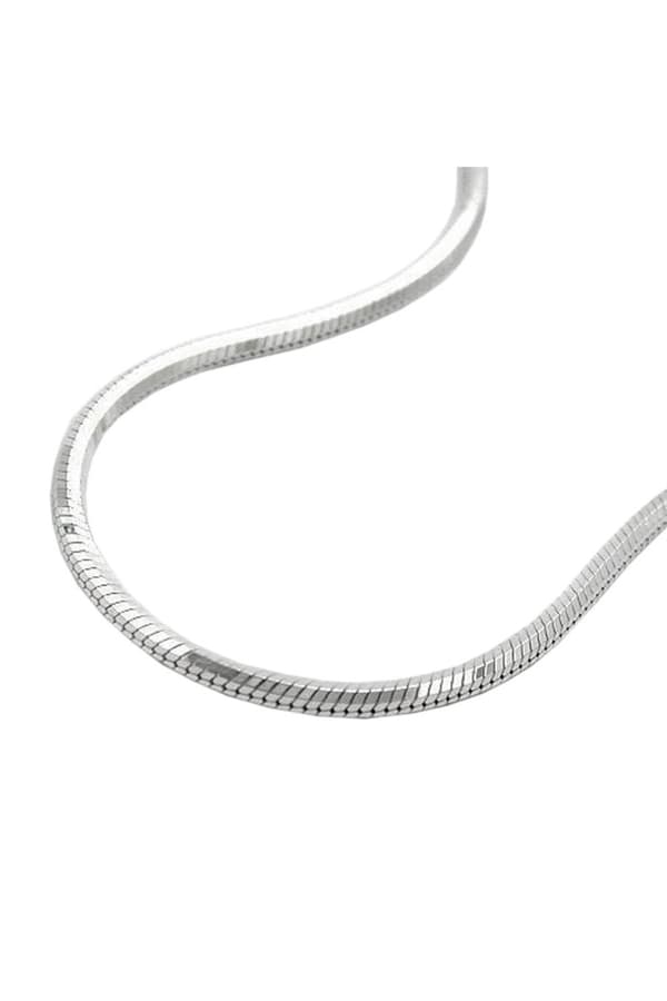 Necklace 1.3mm Edged Snake Chain Diamond Cut Silver 925 42cm - GL119012-42