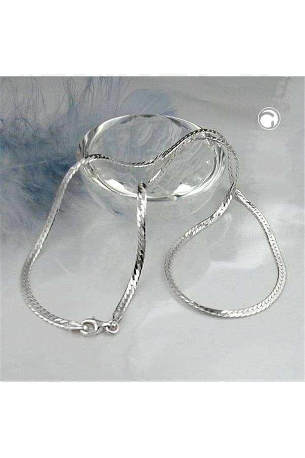 Necklace Flattened Curb Chain Silver 925 42cm - GL115660-42