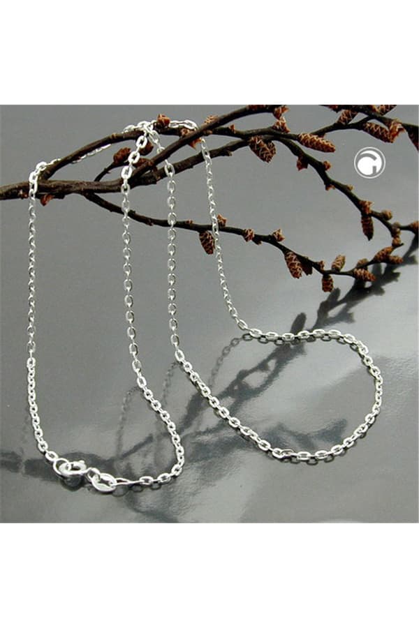 Necklace 1mm Anchor Chain Silver 925 42cm - GL111037-42