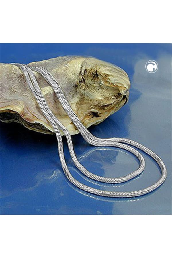 Necklace 1,5mm Round Snake Chain Shiny Silver 925 45cm - GL119006-45