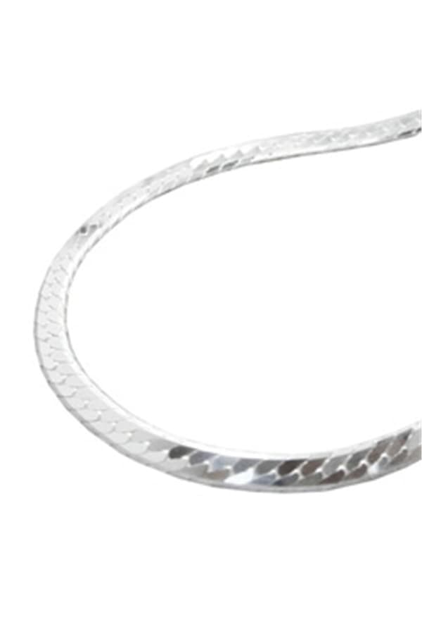 Necklace Flattened Curb Chain Silver 925 50cm - GL115660-50