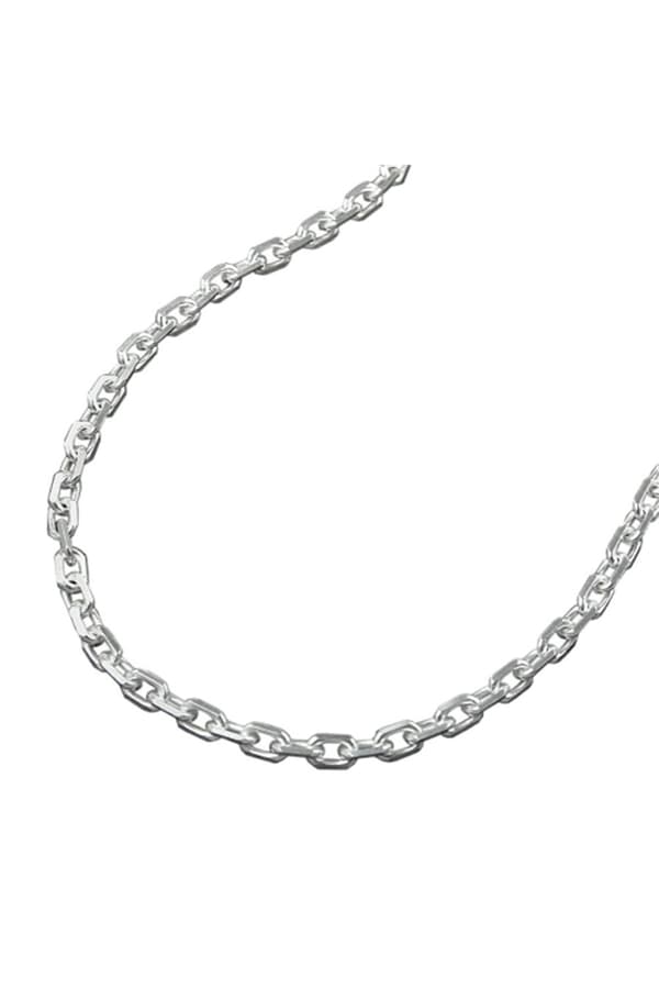 Necklace 2mm Anchor 8x Diamond Cut Silver 925 50cm - GL111007-50