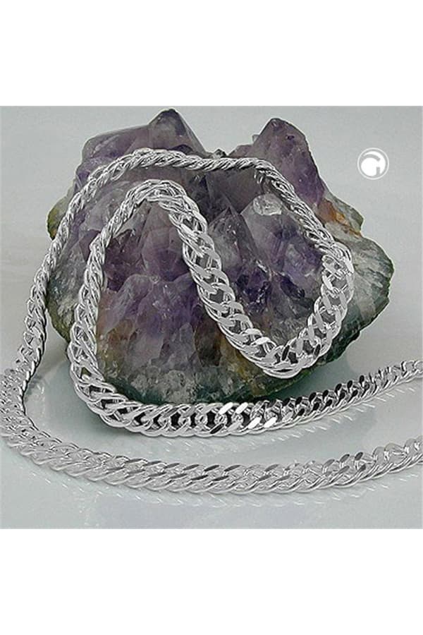 Necklace 6mm Double Rombo Chain Silver 925 50cm - GL103000-50