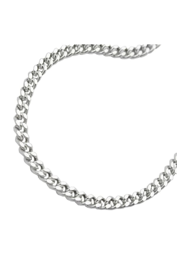 Necklace 3mm Flat Curb Chain Diamond Cut Silver 925 70cm - GL101003-70