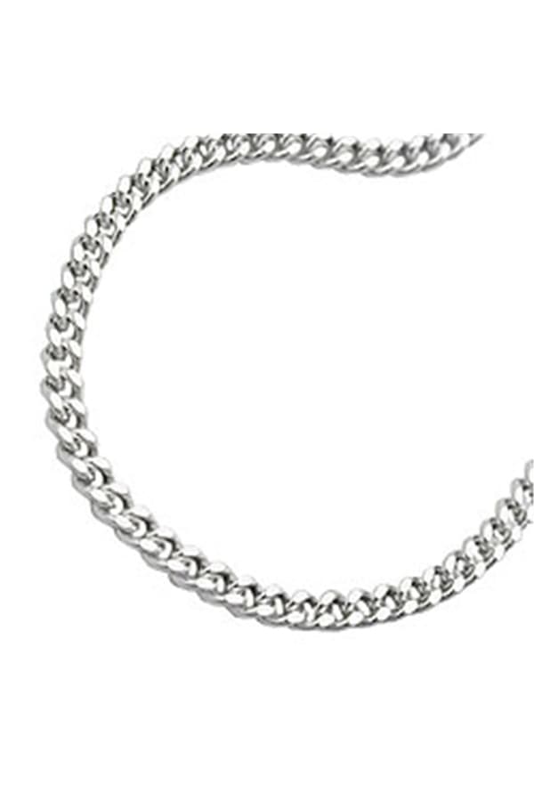 Necklace 3mm Flat Curb Chain Diamond Cut Silver 925 70cm - GL101003-70