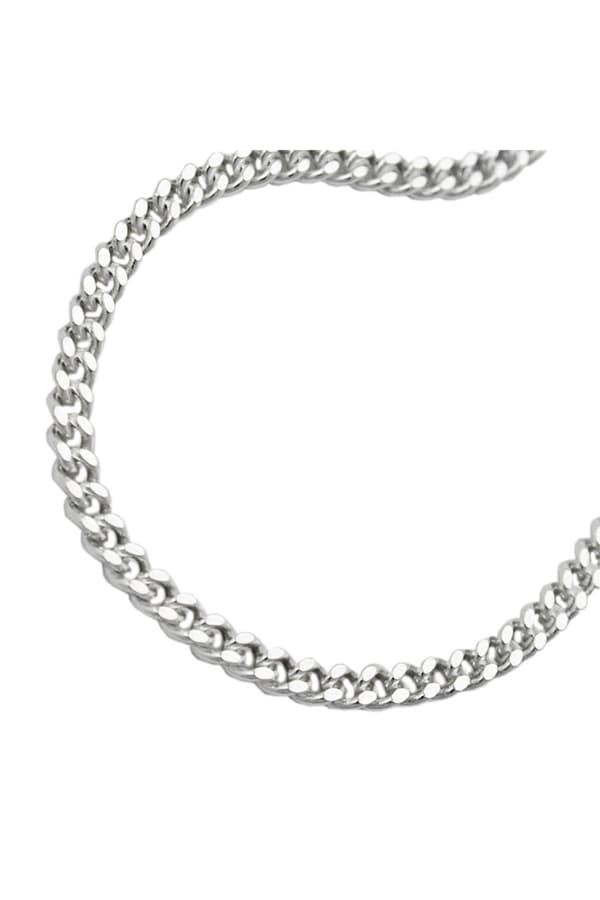 Necklace 3mm Flat Curb Chain Diamond Cut Silver 925 70cm - GL101003-70
