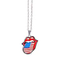 Miniatyrbilde 1 av 2: The Rolling Stones Necklace: USA tongue