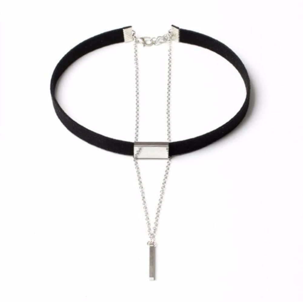 Choker Halsband med kedja och hänge