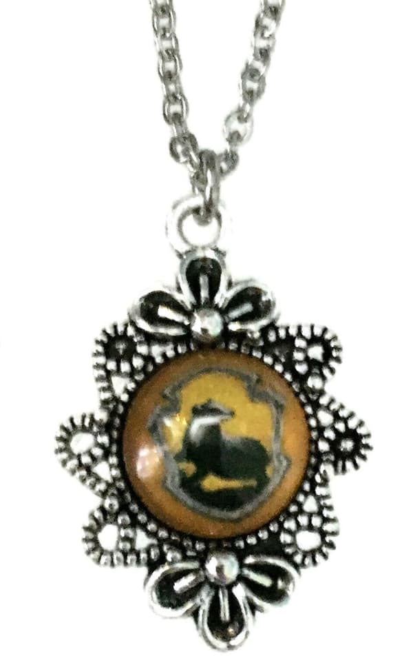 Halsband Örhängen 3-delat Hufflepuff Hogwarts Harry Potter