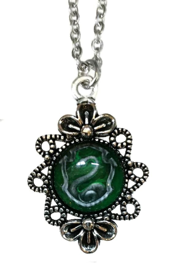Halsband Örhängen 3-delat Slytherin Hogwarts Harry Potter
