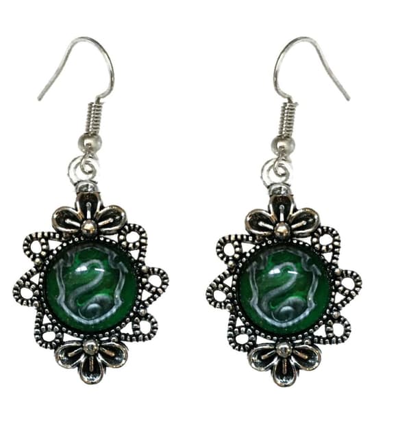 Halsband Örhängen 3-delat Slytherin Hogwarts Harry Potter