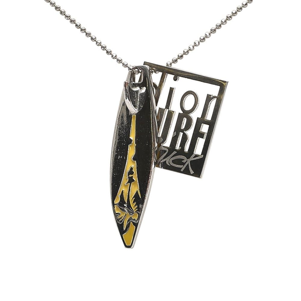 Dior Surf Chick Pendant Necklace Silver