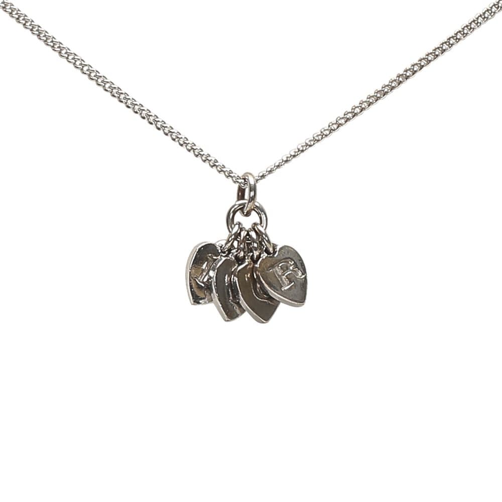 Dior Logo Heart Pendant Necklace Gold