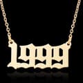 Miniatyrbild 1 av 3: Guldpläterat halsband kedja år 1999 unisex