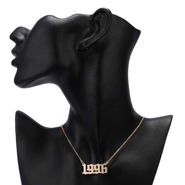 Guldpläterat halsband kedja år 1998 unisex