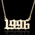 Miniatyrbild 1 av 3: Guldpläterat halsband kedja år 1996 unisex