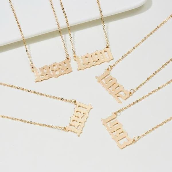 Guldpläterat halsband kedja år 1995 unisex