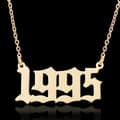 Miniatyrbild 1 av 3: Guldpläterat halsband kedja år 1995 unisex
