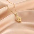 Miniatyrbilde 2 av 4: Gold plated necklace necklace with royal crown diamonds gift
