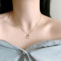 Miniatyrbilde 3 av 3: Gold plated necklace chain with diamonds cherry gift