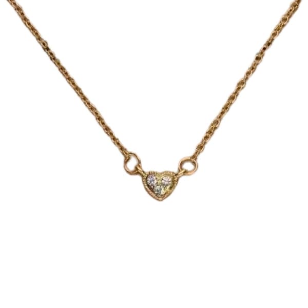 Guldpläterat Önske-halsband med hjärta perfekt julkapp gåva present