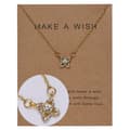 Miniatyrbilde 1 av 2: Gold-plated Wish necklace with flower perfect Christmas present gift