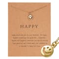 Miniatyrbilde 1 av 2: Happy - halskjede med glad Buddha 18K gullbelagt gavejulegave