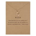 Miniatyrbild 1 av 3: Wish - halsband 18K guldpläterat gåva önskning valentines