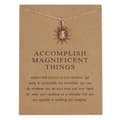 Miniatyrbillede 1 af 2: Accomplish Magnificent things  - halskæde 18K forgyldt gave