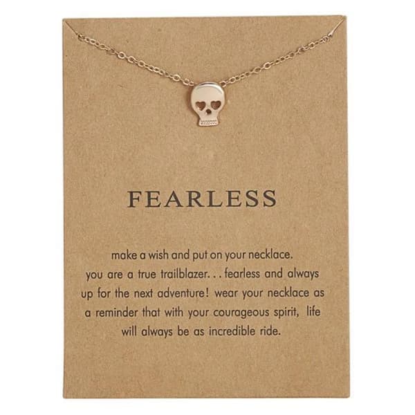 Fearless - halskjede 18K gullbelagt gave julegave