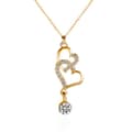 Miniatyrbild 3 av 3: halsband love med strass hjärta