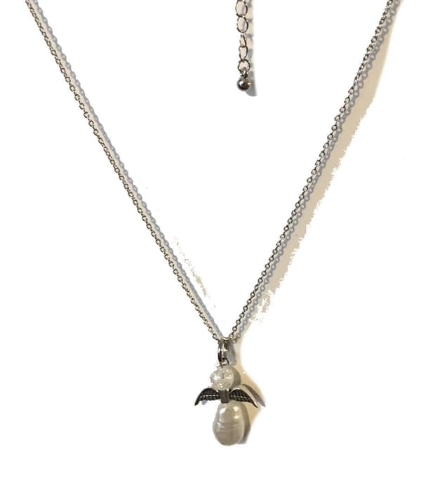 ängel hänge söt tunn halsband
