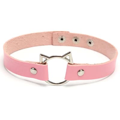 Choker - Cat - O-ring - Pink