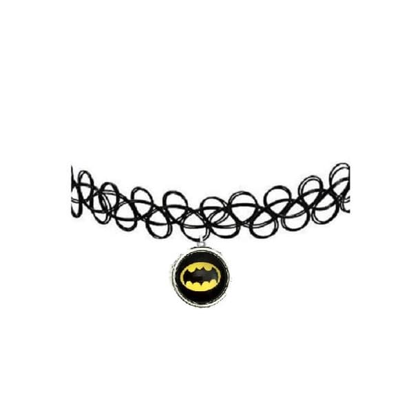 Choker Batman Marvel Läderlappen Superhjälpe Halsband