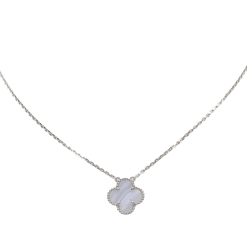 Van Cleef and Arpels 18K Alhambra Pendant Necklace Gold