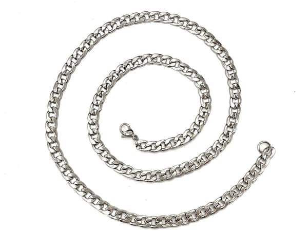 Pansarlänk halsband i Stål som håller färgen livet ut!