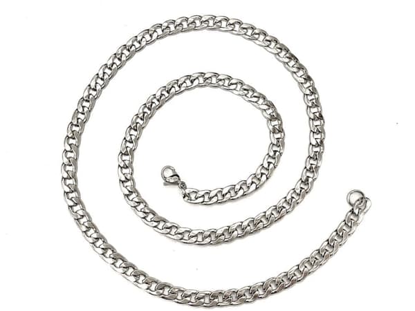 Pansarlänk halsband i Stål som håller färgen livet ut!