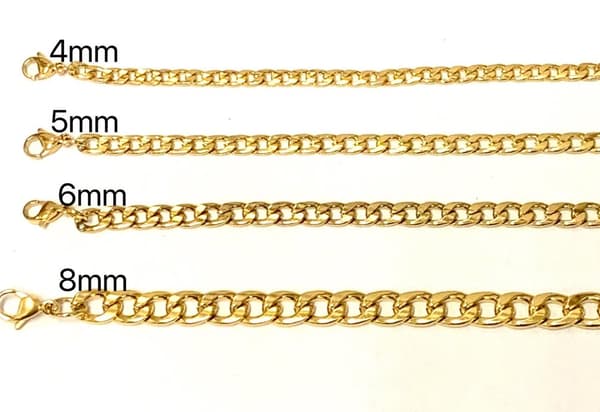 Guld Pansarlänk halsband i Rostfritt stål med 18k guldplätering