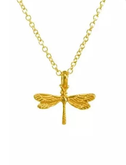 Free spirit - halskjede 18K gullbelagt gave dragonfly julegave