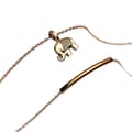 Miniatyrbilde 3 av 3: Lucky us - luck elefant halskjede med 18K gullbelagt gave julegave