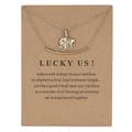 Miniatyrbilde 2 av 3: Lucky us - luck elefant halskjede med 18K gullbelagt gave julegave