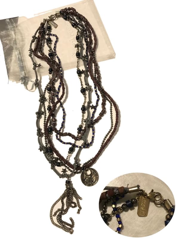 vintage elegant Moshi halsband 6 radig