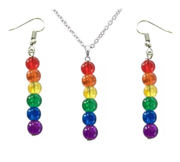 Necklace/Earrings - Glitter - Druzy - Victorian - Green