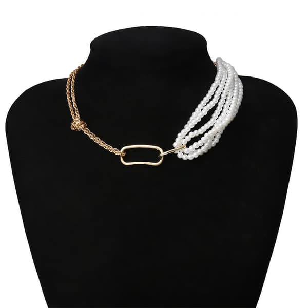 Retro kaulakoruhelmet kultaketju minimalistinen choker