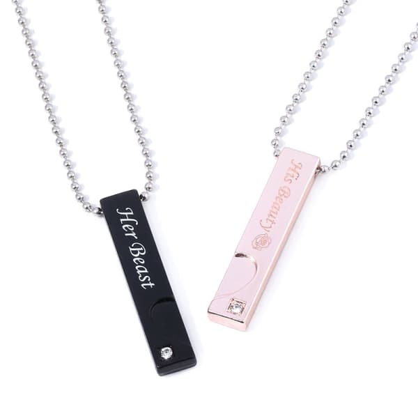 Halsband, parsmycken, Her King, His Queen, Alla hjärtans dag!